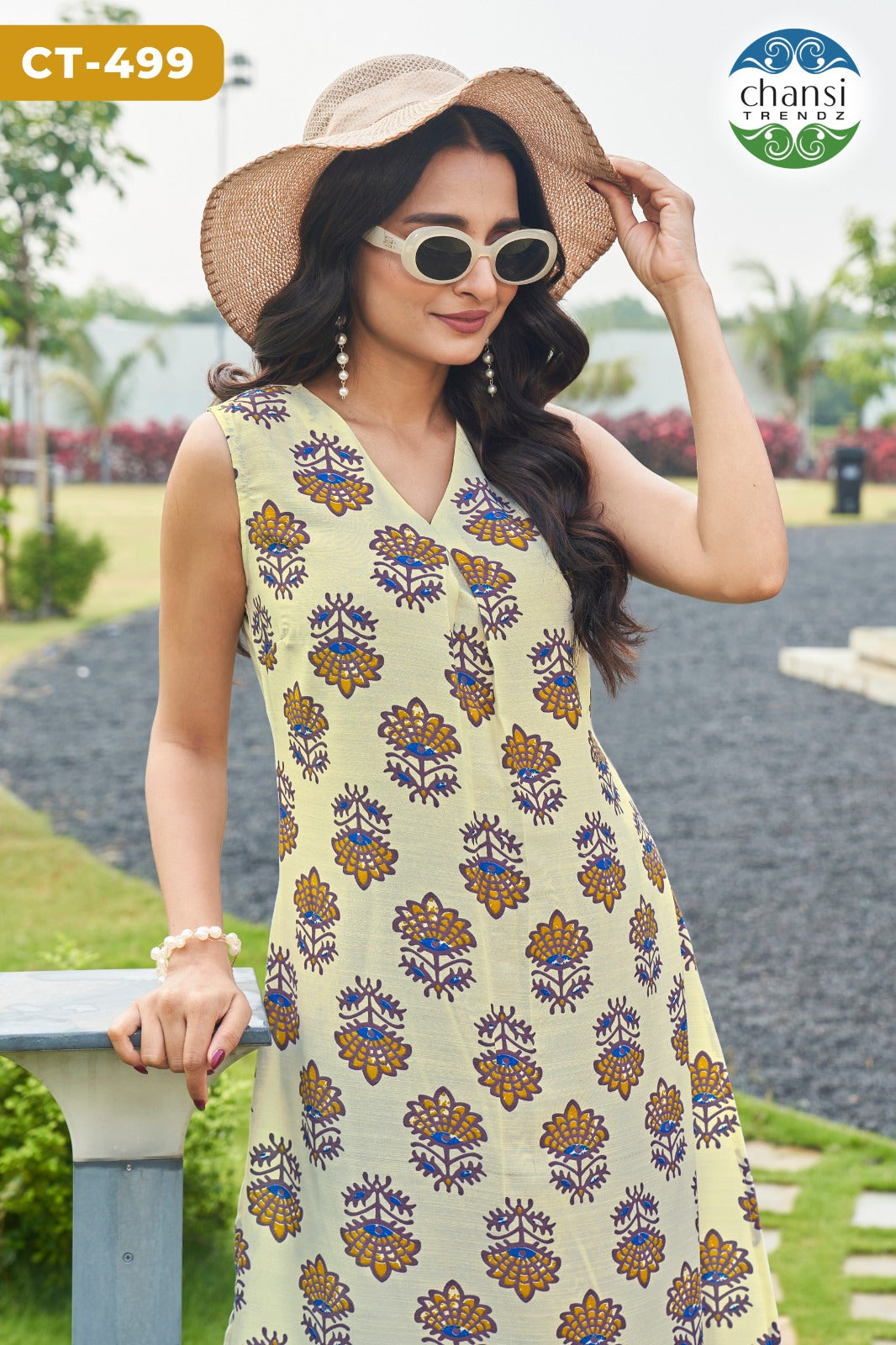 Ct-499 Sarvamangala Chansi Trendz Cotton Kurti Pant Set