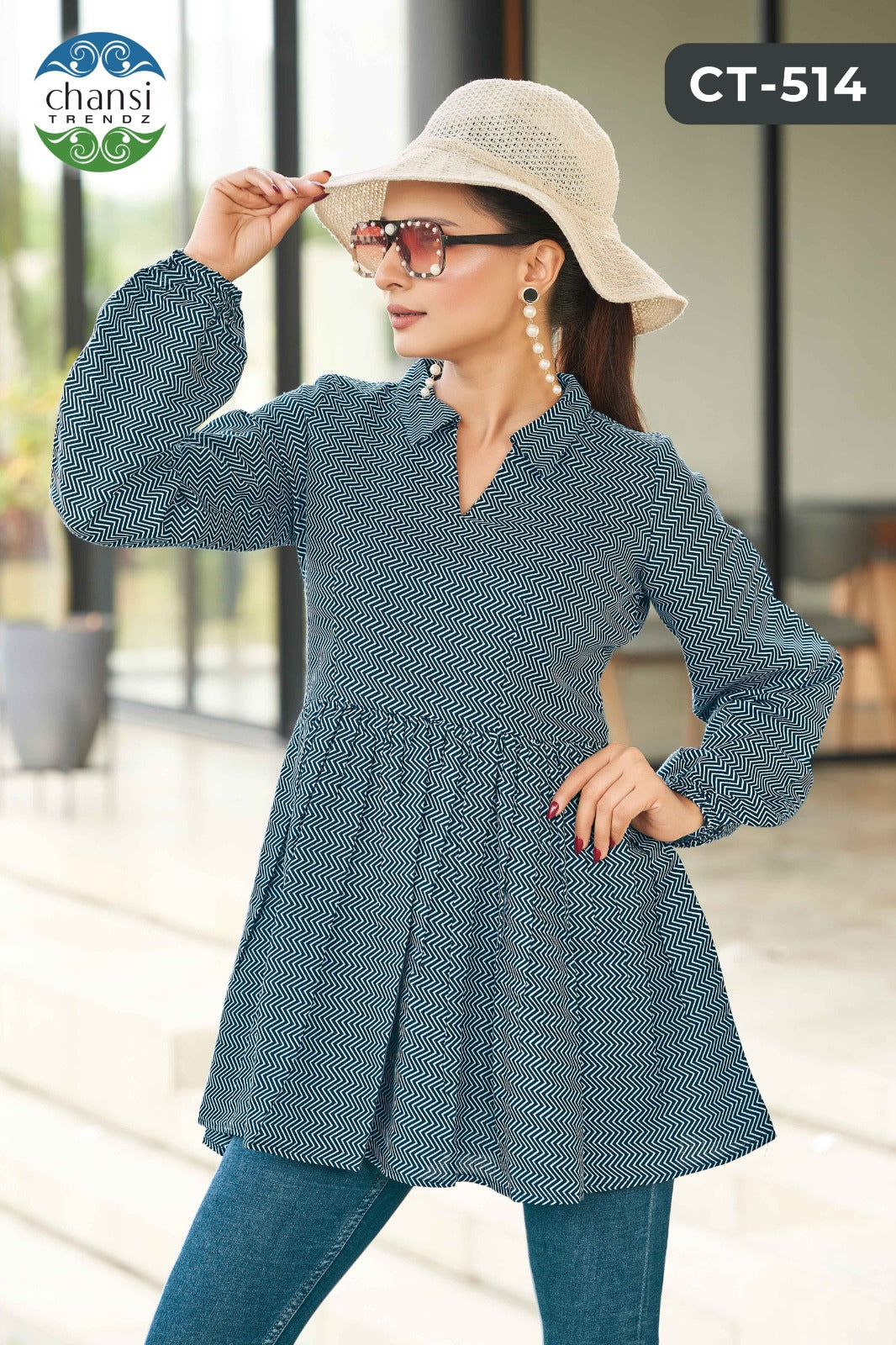 Ct-514 Shasvati Chansi Trendz Rayon Women Top