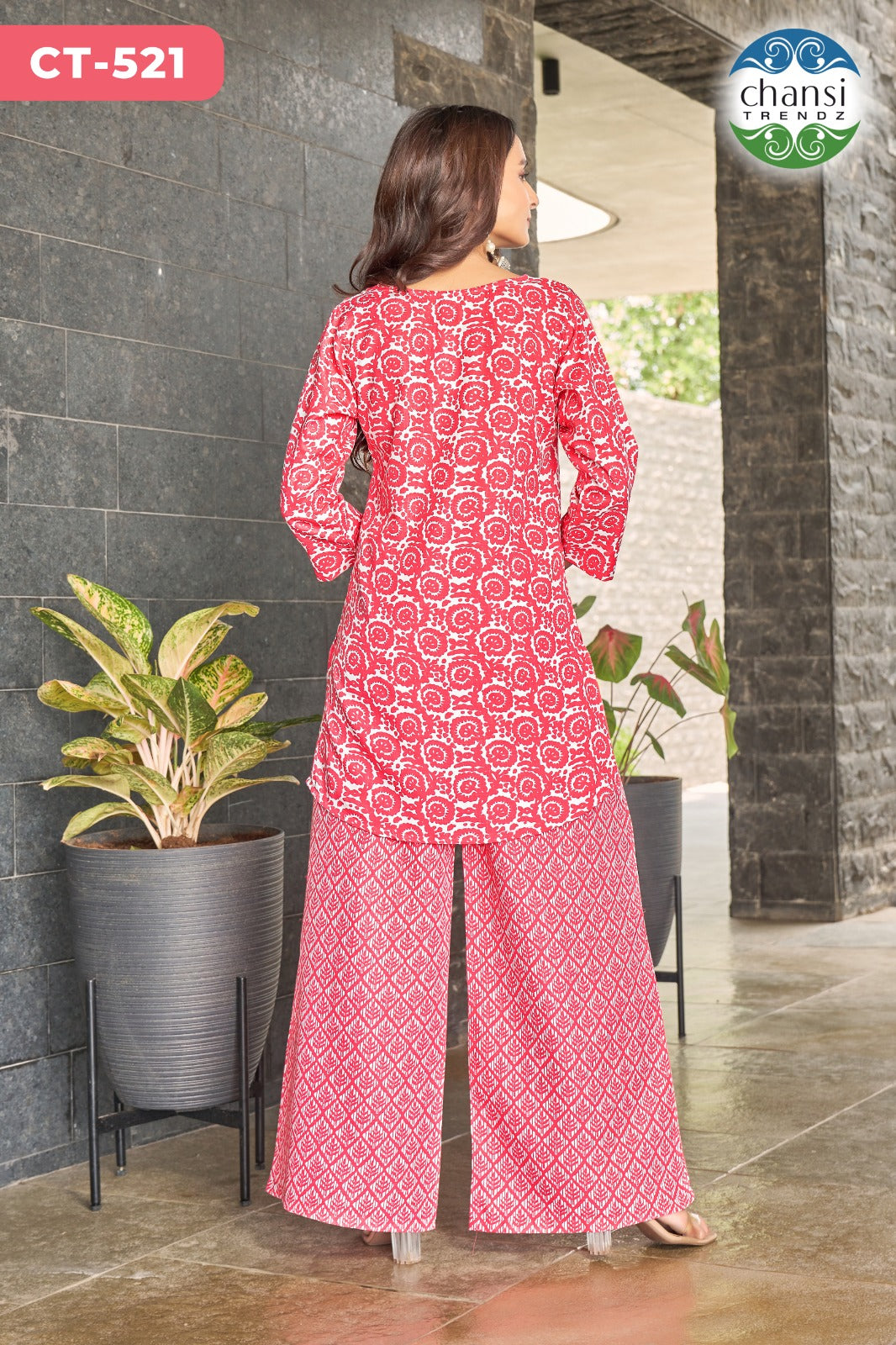 Ct-521 Siddhalakshmi Chansi Trendz Poly Cotton Co Ord Set