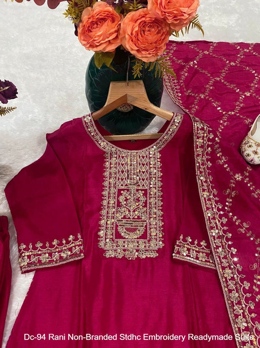 Dc-94 Rani Non-Branded Stdhc Embroidery Readymade Suits