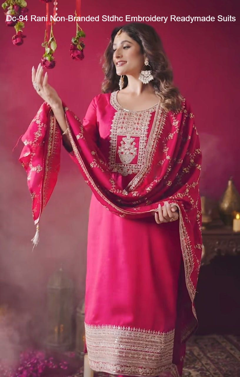 Dc-94 Rani Non-Branded Stdhc Embroidery Readymade Suits