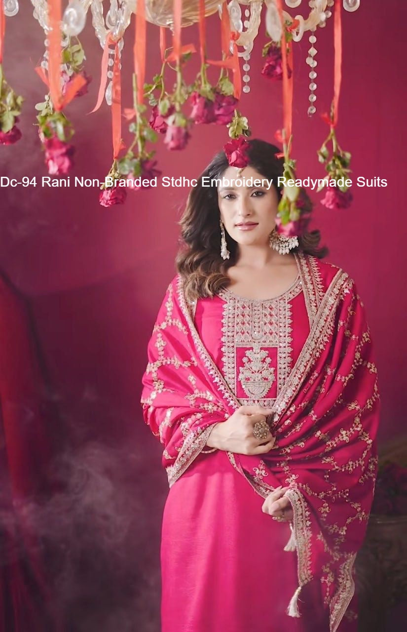 Dc-94 Rani Non-Branded Stdhc Embroidery Readymade Suits