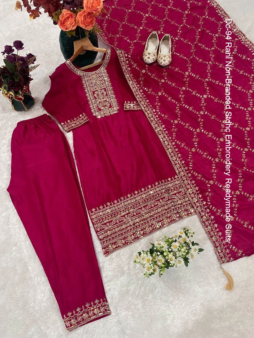 Dc-94 Rani Non-Branded Stdhc Embroidery Readymade Suits