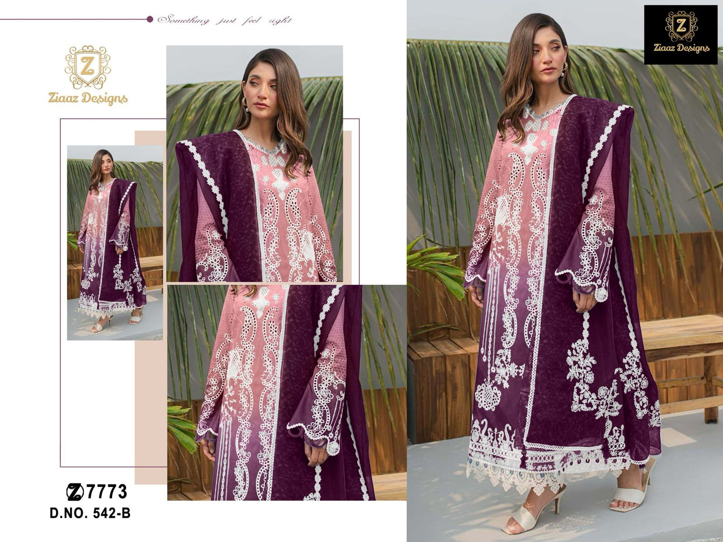 Design 542-B Ziaaz Designs Cotton Pakistani Salwar Suits
