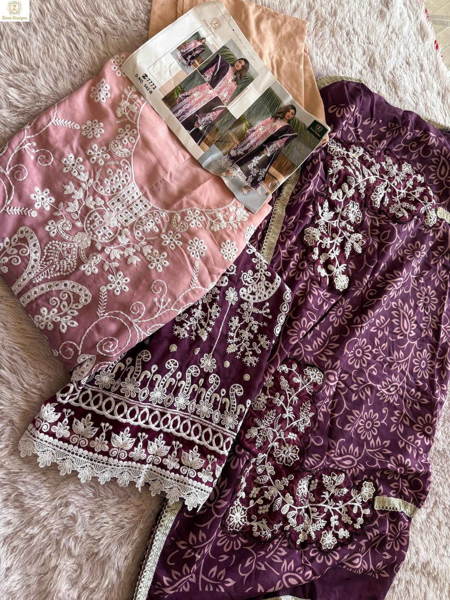 Design 542-B Ziaaz Designs Cotton Pakistani Salwar Suits