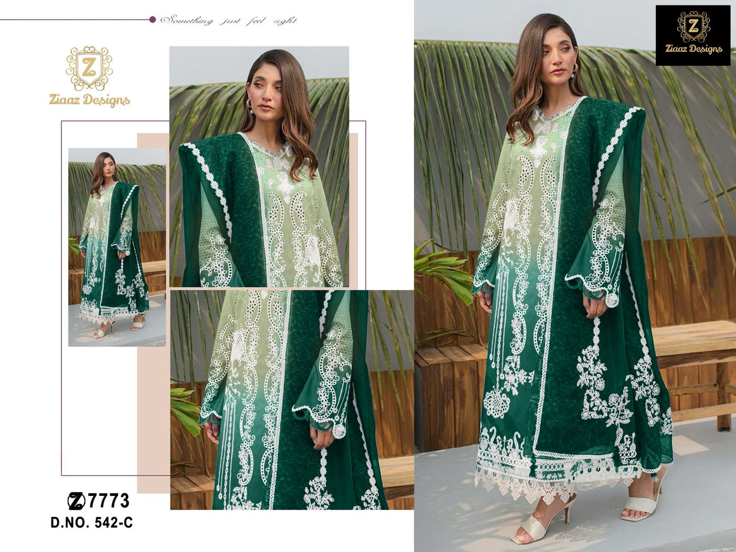 Design 542-C Ziaaz Designs Cotton Pakistani Salwar Suits