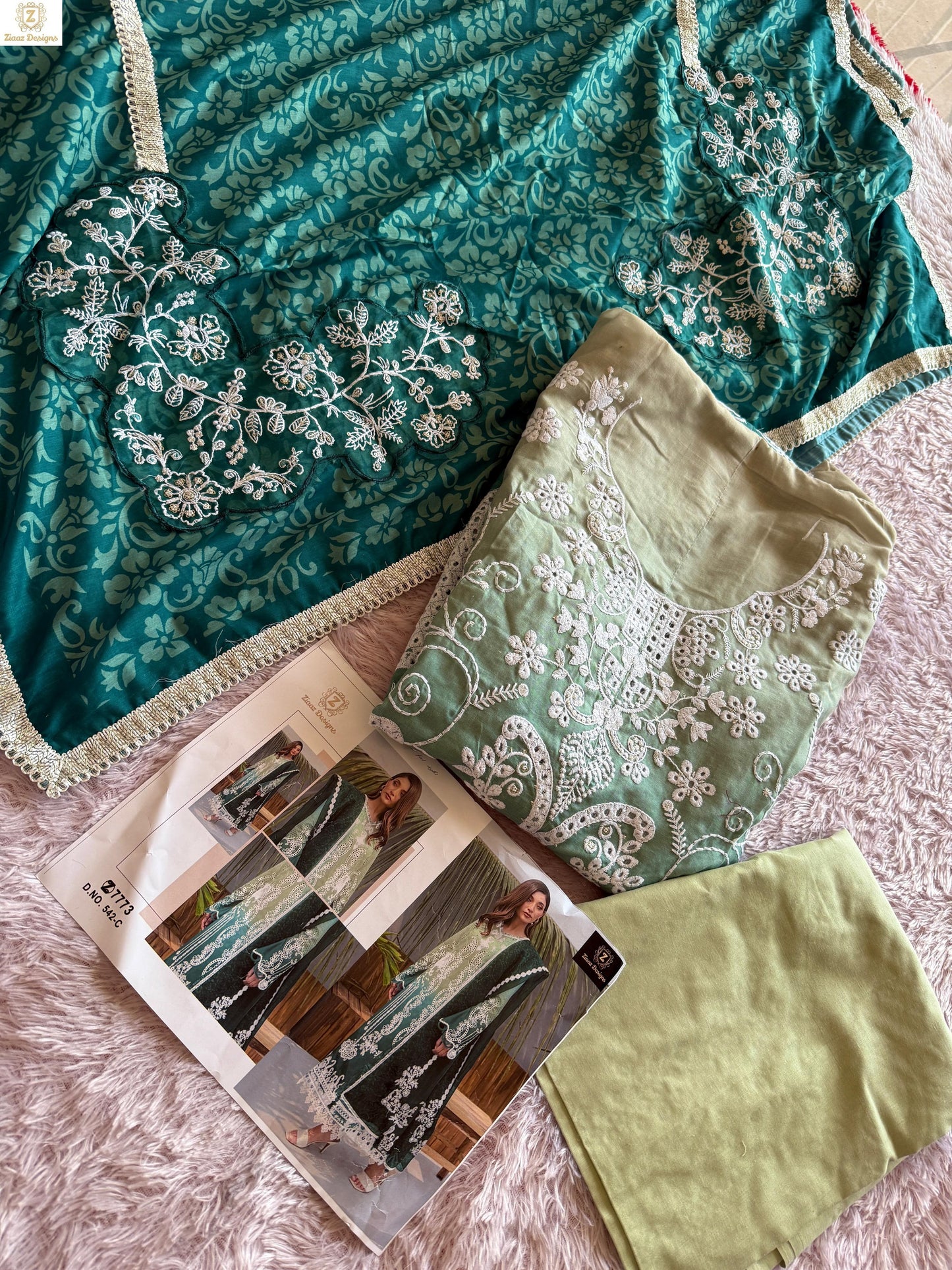 Design 542-C Ziaaz Designs Cotton Pakistani Salwar Suits