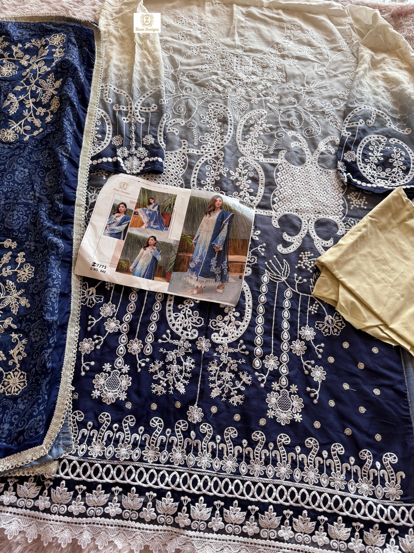Design 542 Ziaaz Designs Cotton Pakistani Salwar Suits