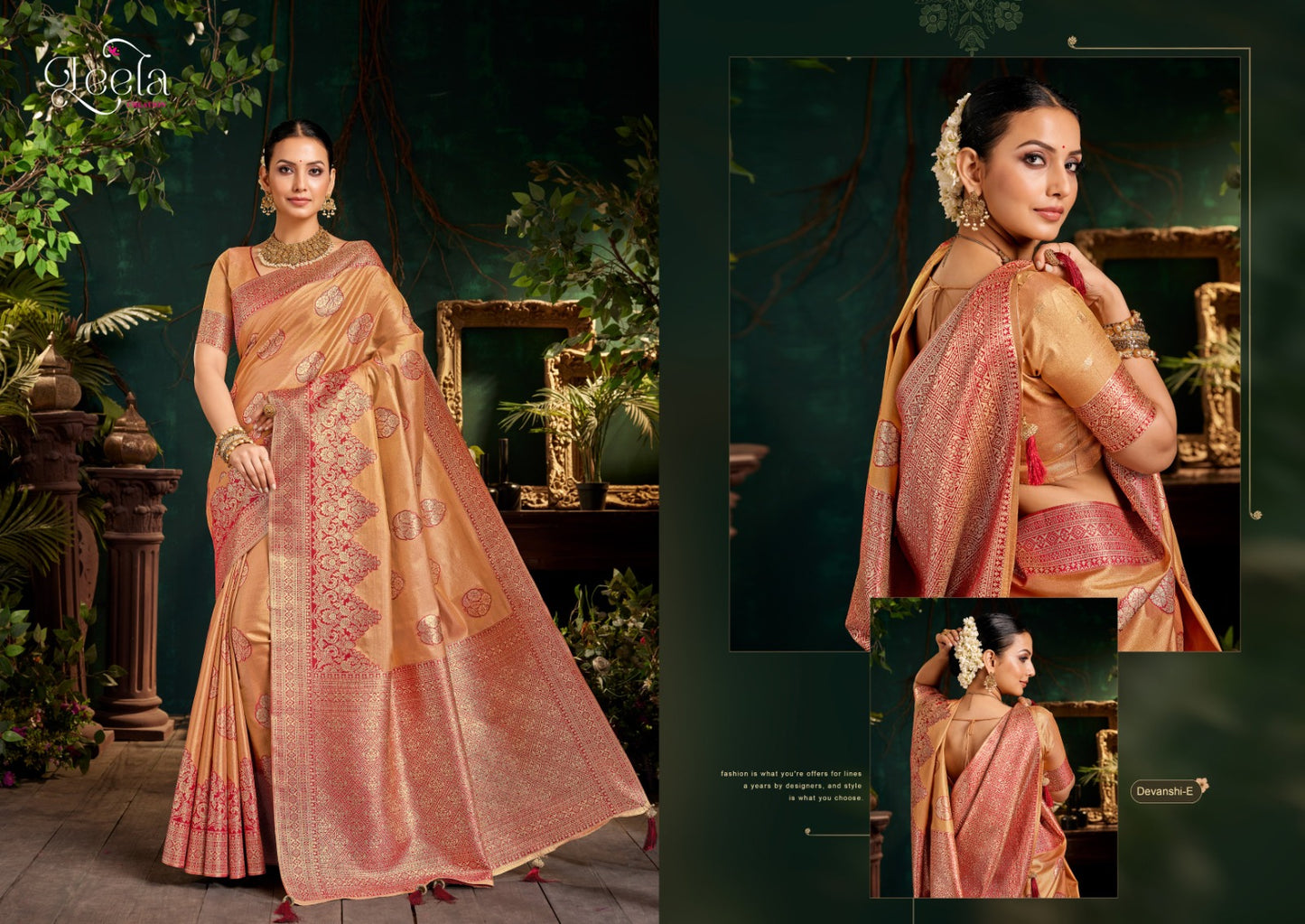 Devanshi-E Sumitra Top Dyed Sarees