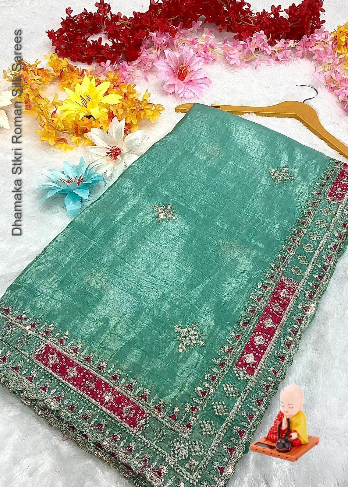 Dhamaka Stkri Roman Silk Sarees