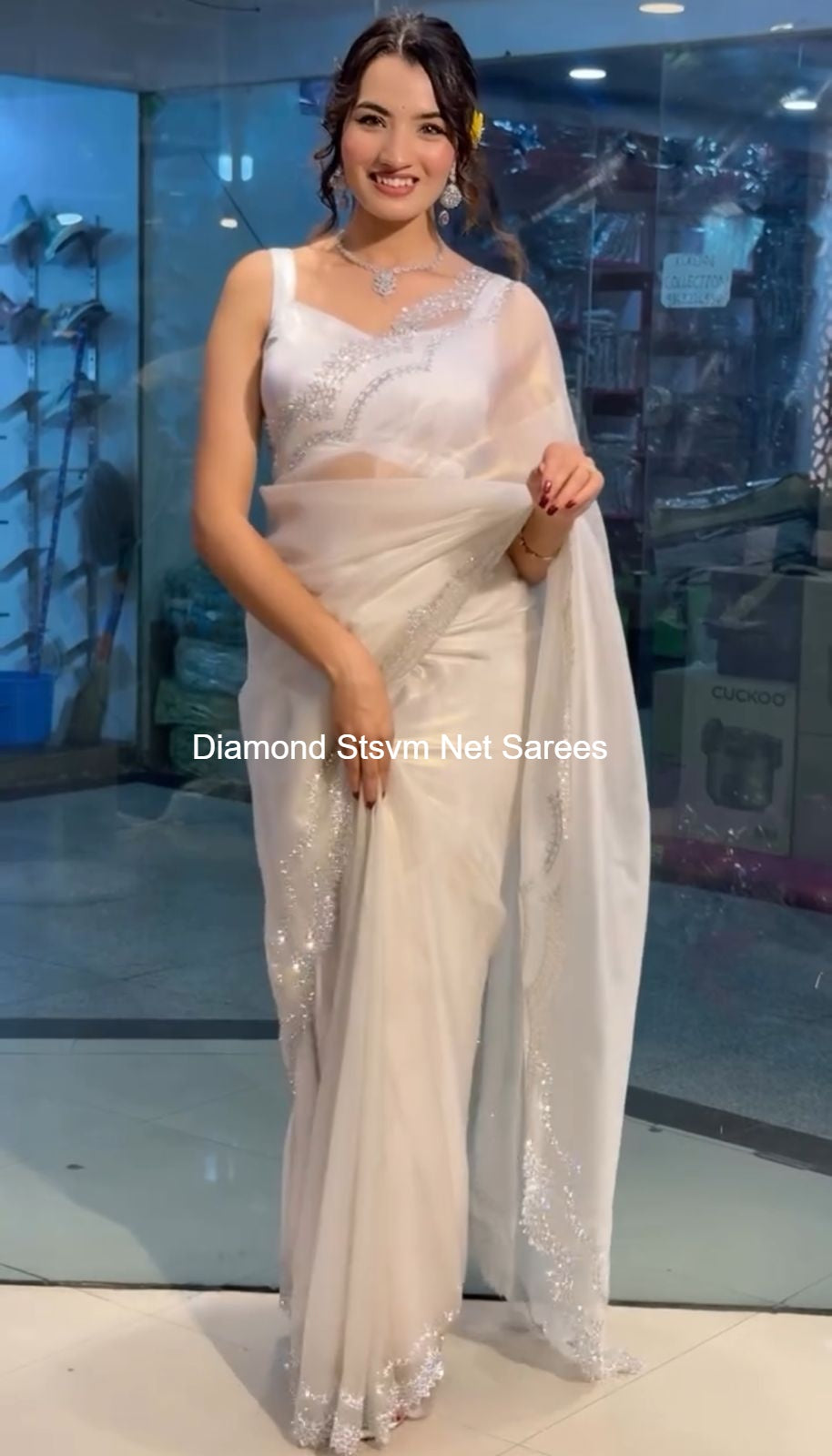 Diamond Stsvm Net Sarees