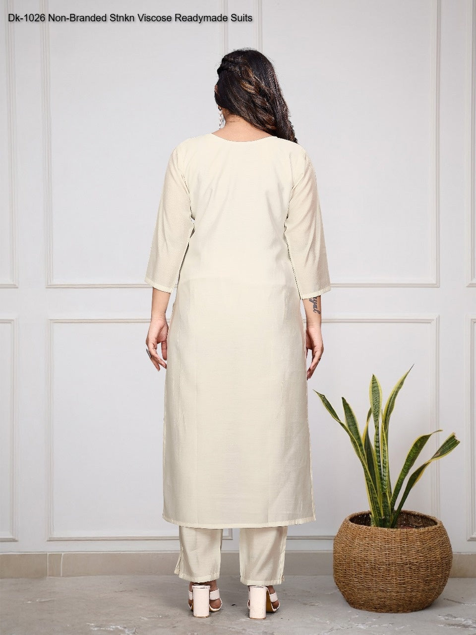 Dk-1026 Non-Branded Stnkn Viscose Readymade Suits