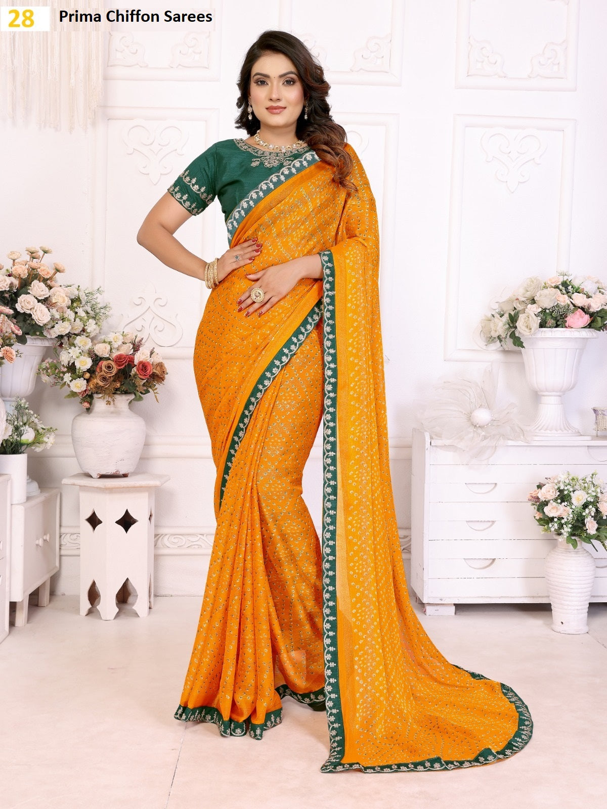 Dno 28 Prima Chiffon Sarees