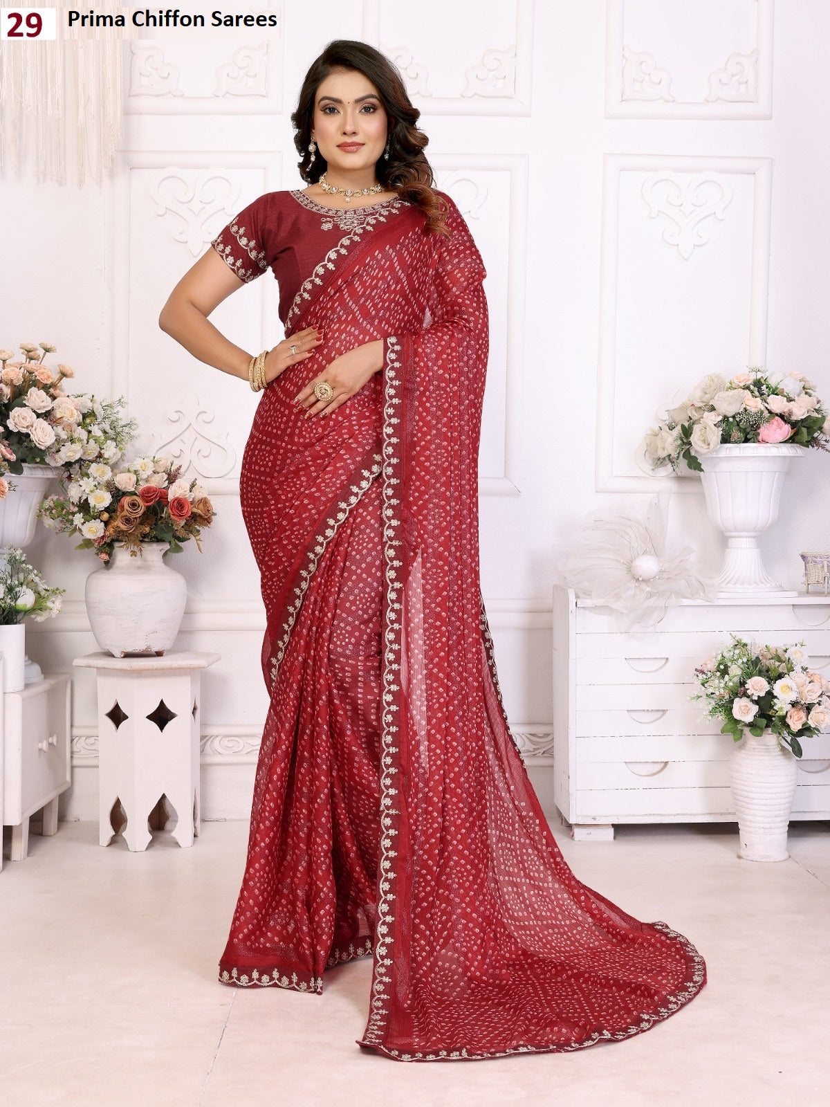 Dno 29 Prima Chiffon Sarees