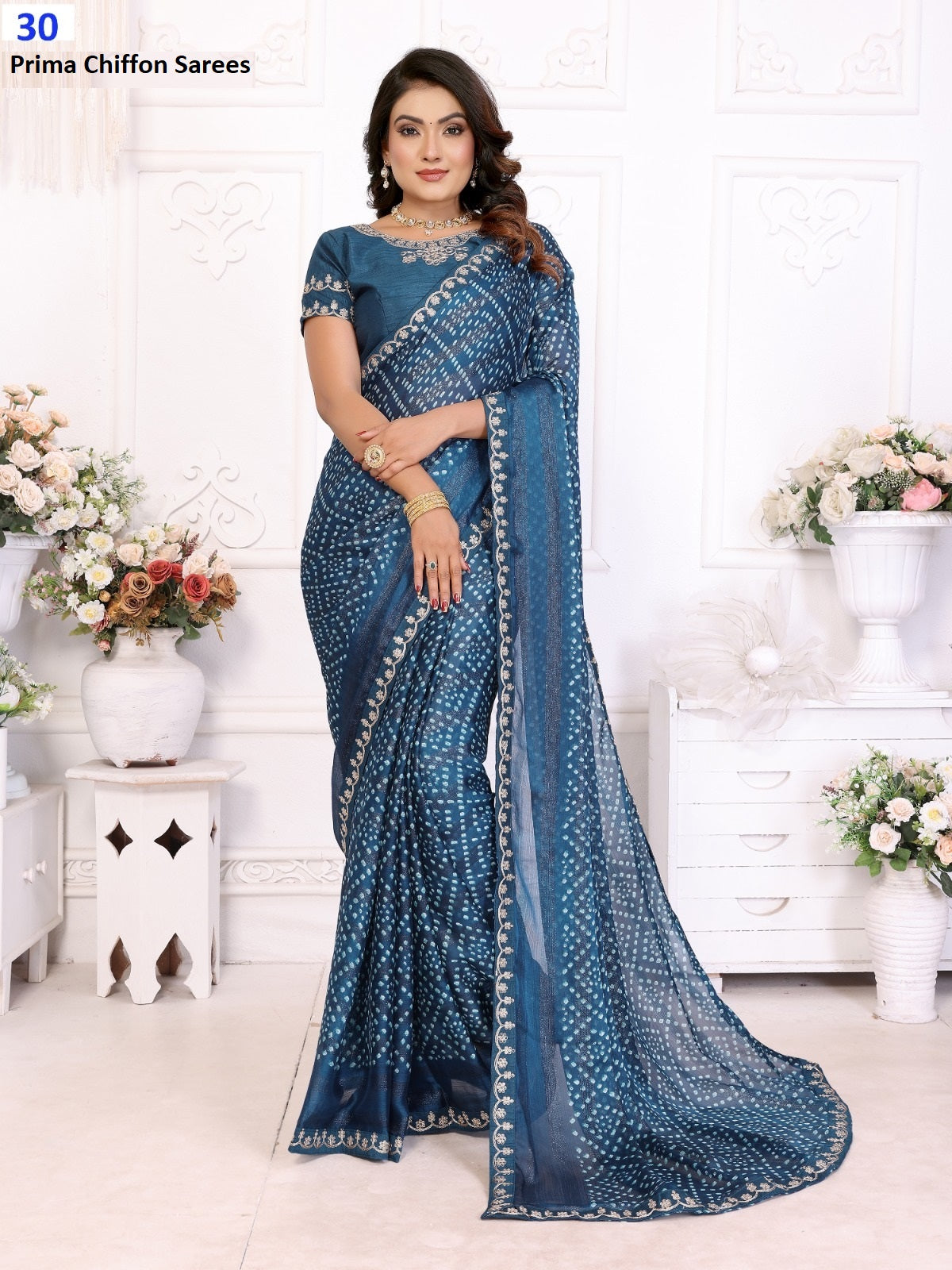 Dno 30 Prima Chiffon Sarees