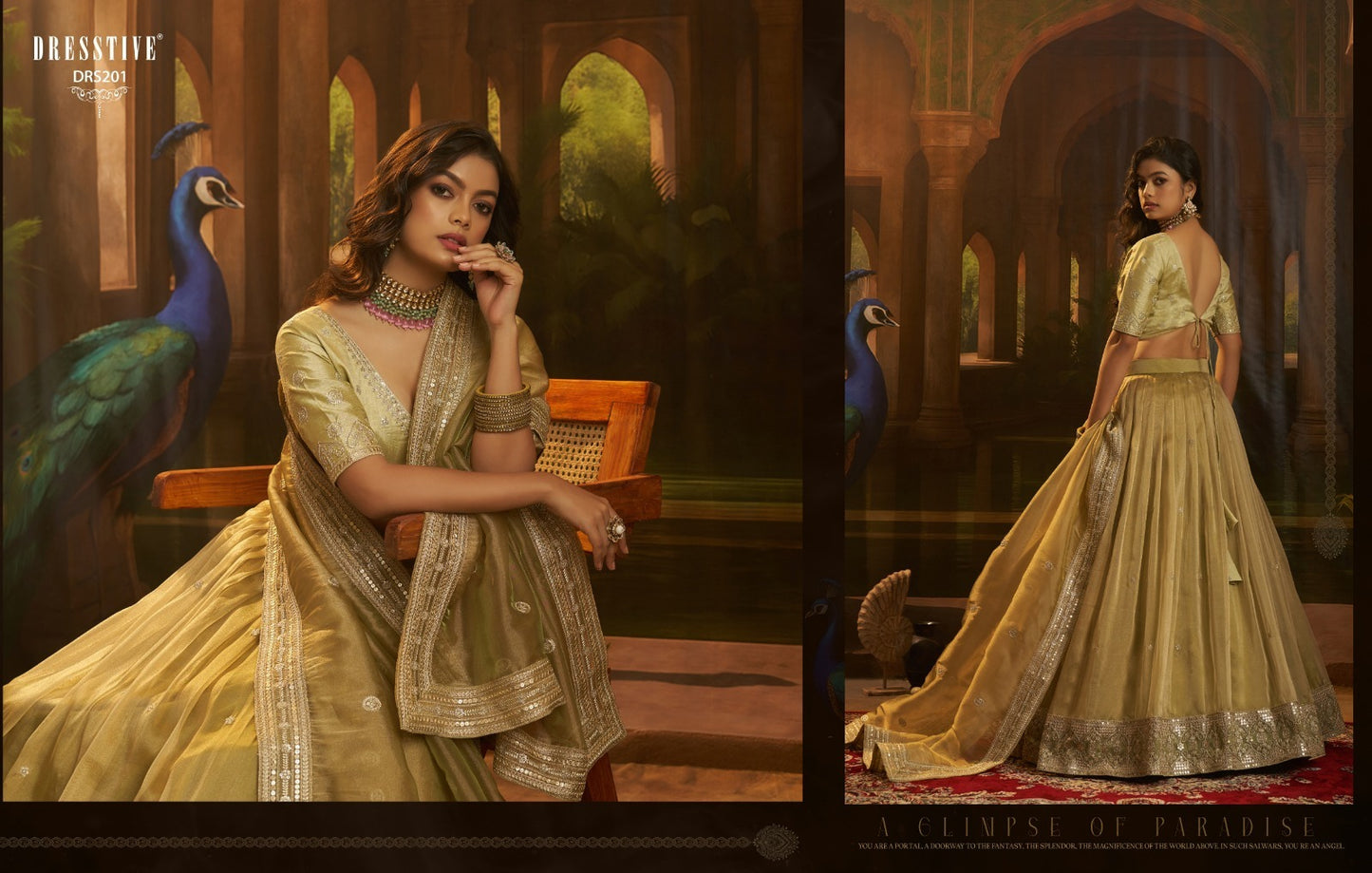 Drs-201 Girly Vol 1 Dresstive Organza Lehenga Choli