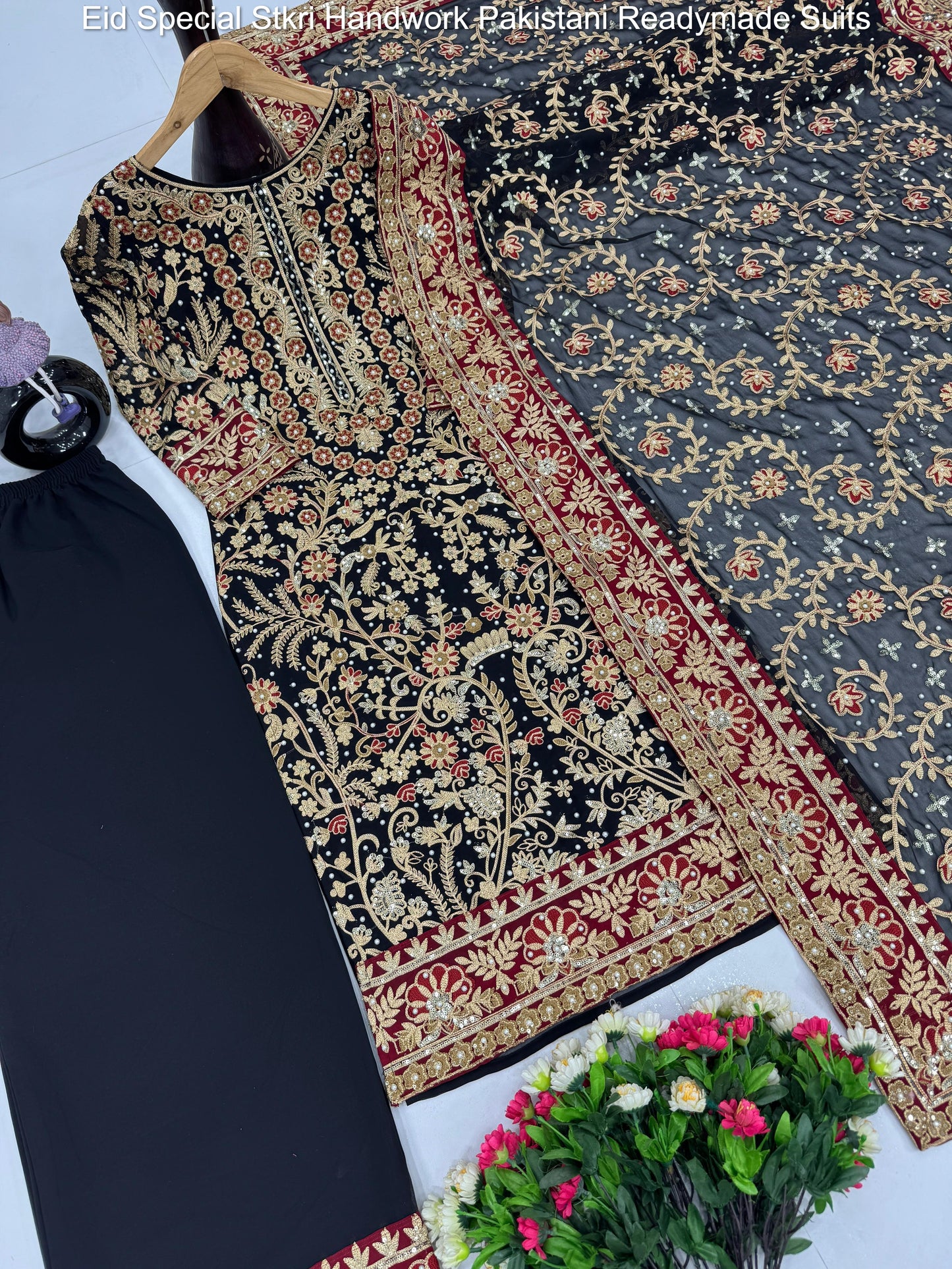 Eid Special Stkri Handwork Pakistani Readymade Suits