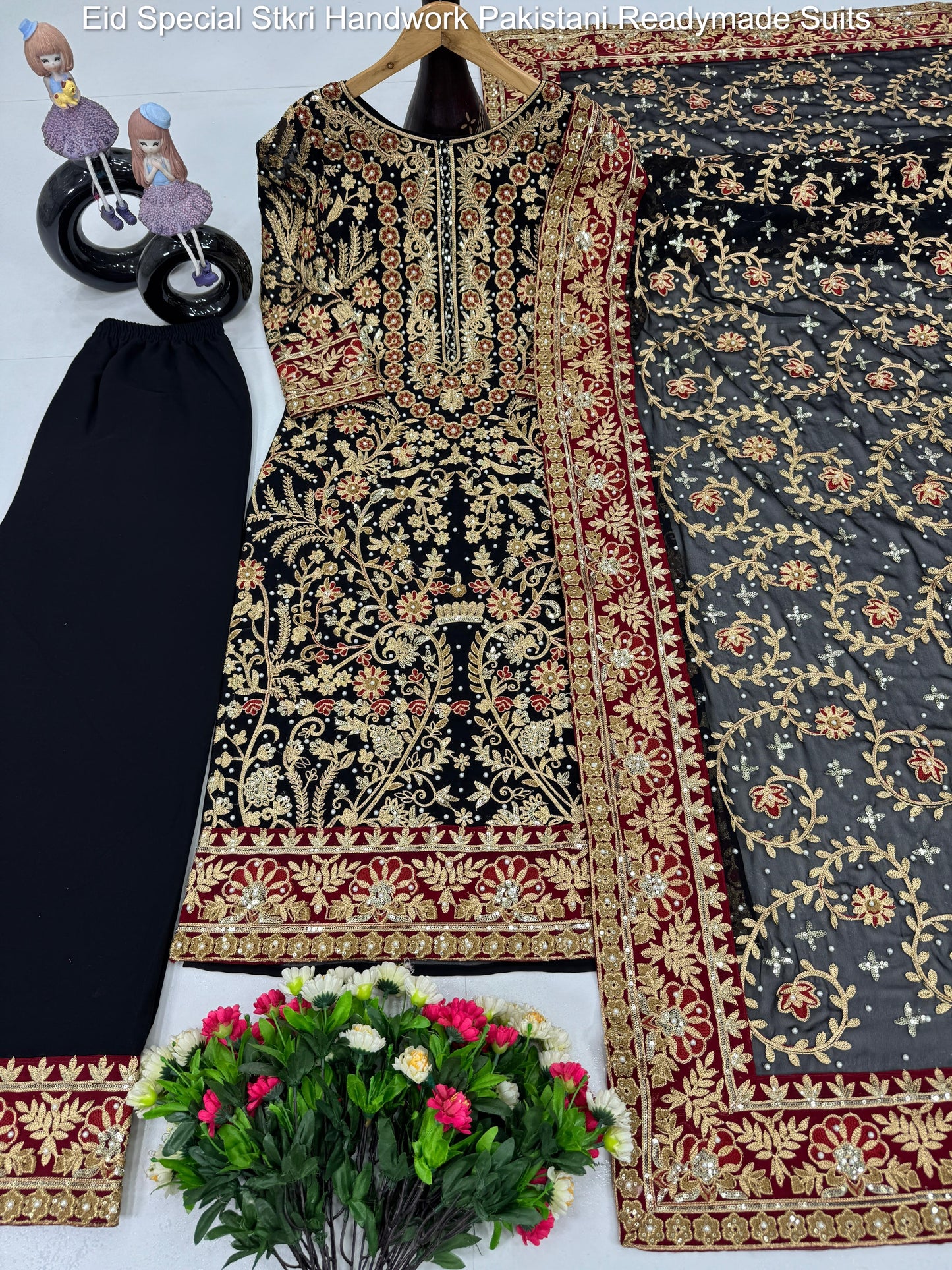 Eid Special Stkri Handwork Pakistani Readymade Suits