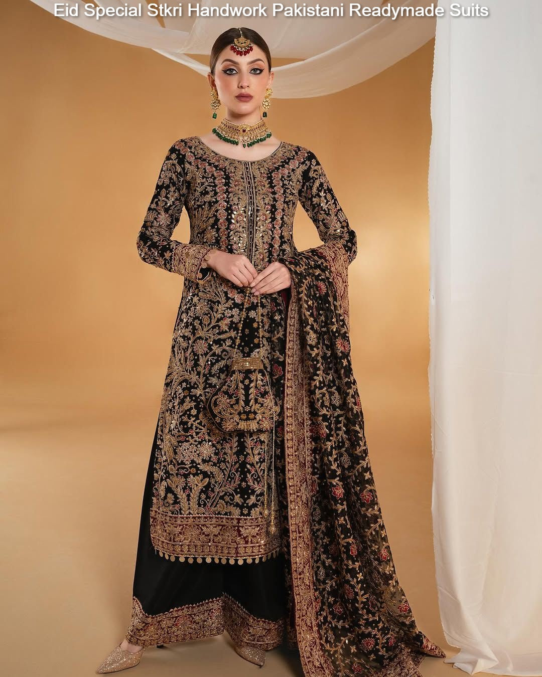 Eid Special Stkri Handwork Pakistani Readymade Suits