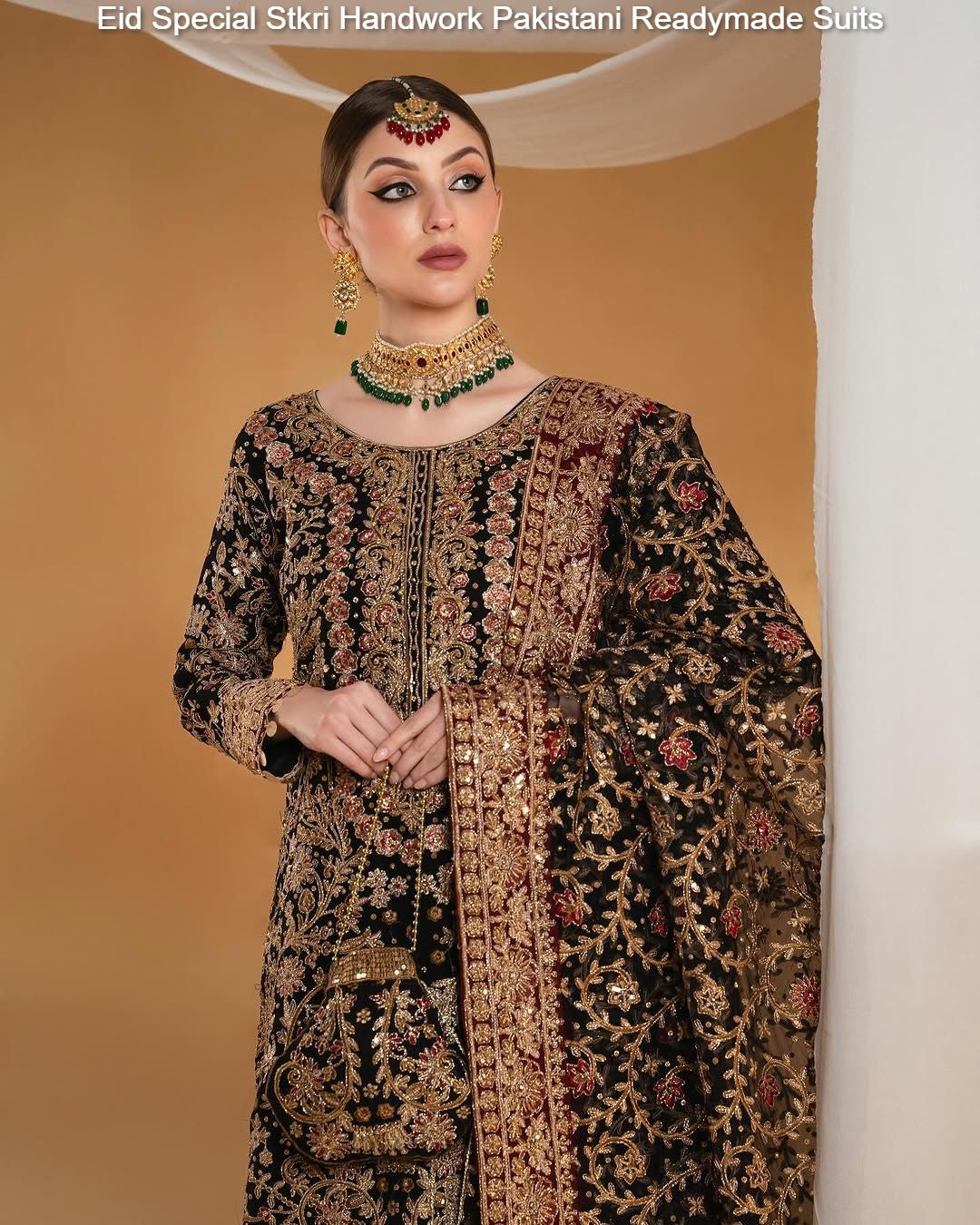 Eid Special Stkri Handwork Pakistani Readymade Suits