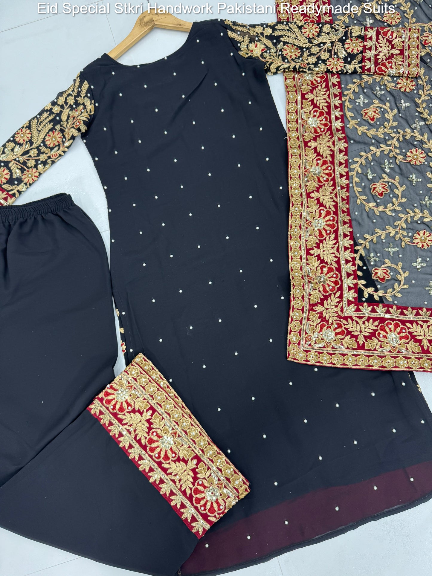 Eid Special Stkri Handwork Pakistani Readymade Suits