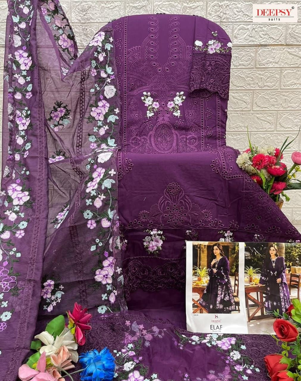 Elaf 1262-B Deepsy Pure Cotton Pakistani Salwar Suits