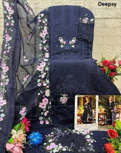 Elaf 1262-D Deepsy Pure Cotton Pakistani Salwar Suits