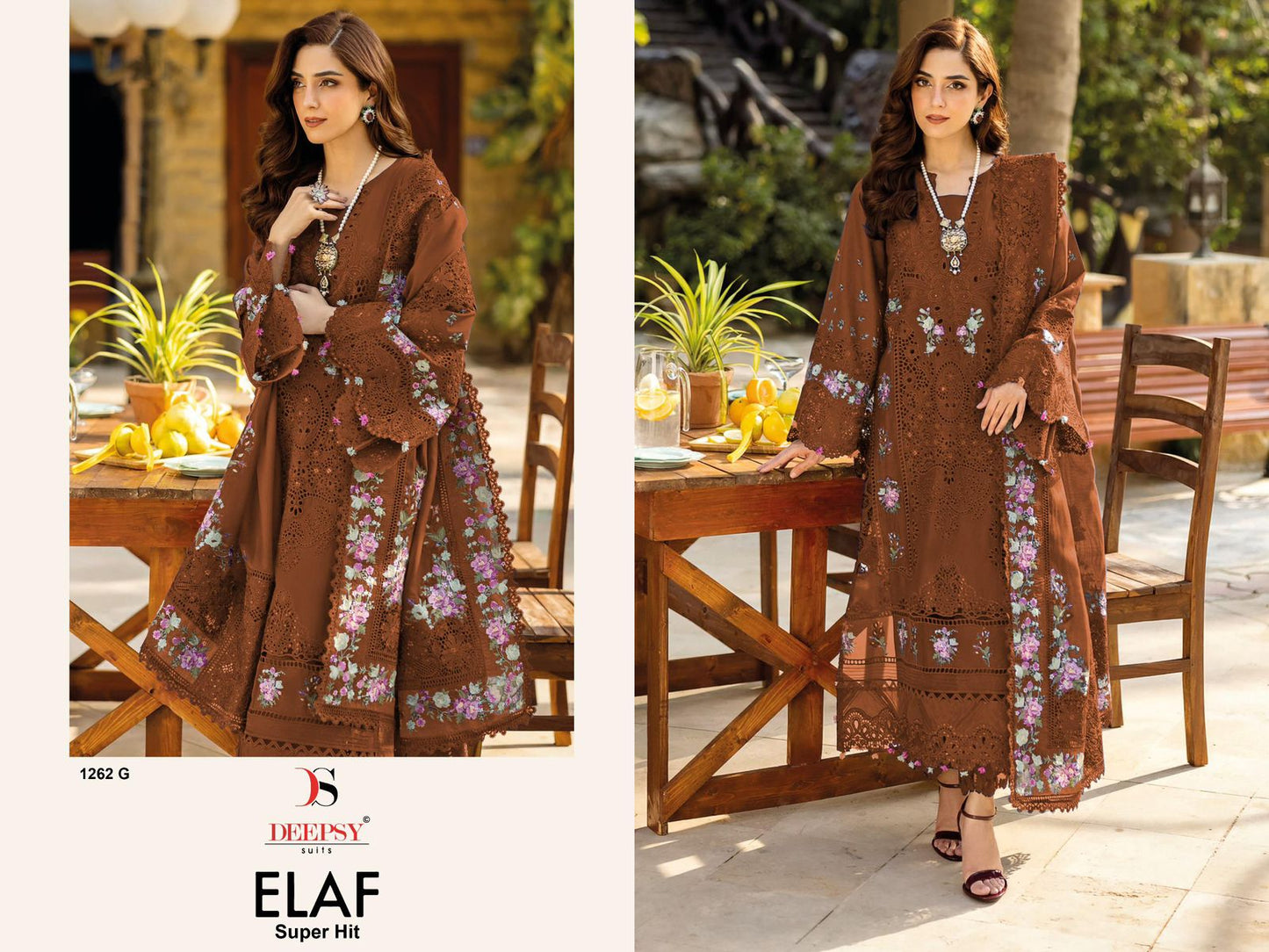 Elaf 1262-G Deepsy Pure Cotton Pakistani Salwar Suits