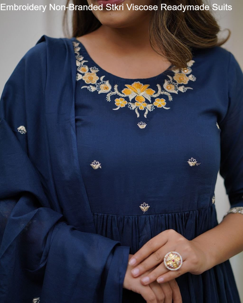 Embroidery Non-Branded Stkri Viscose  Readymade Suits