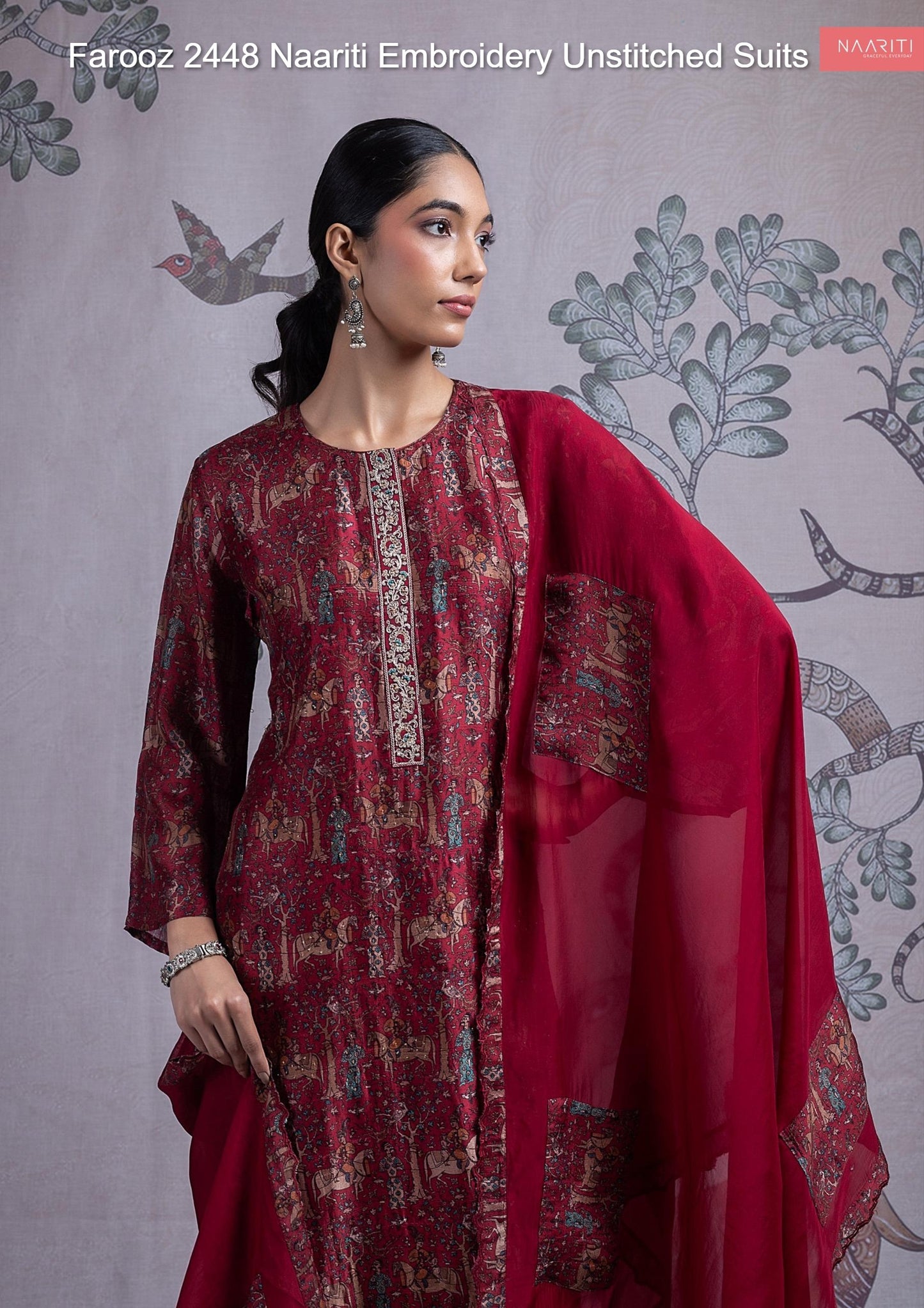 Farooz 2448 Naariti Embroidery Unstitched Suits