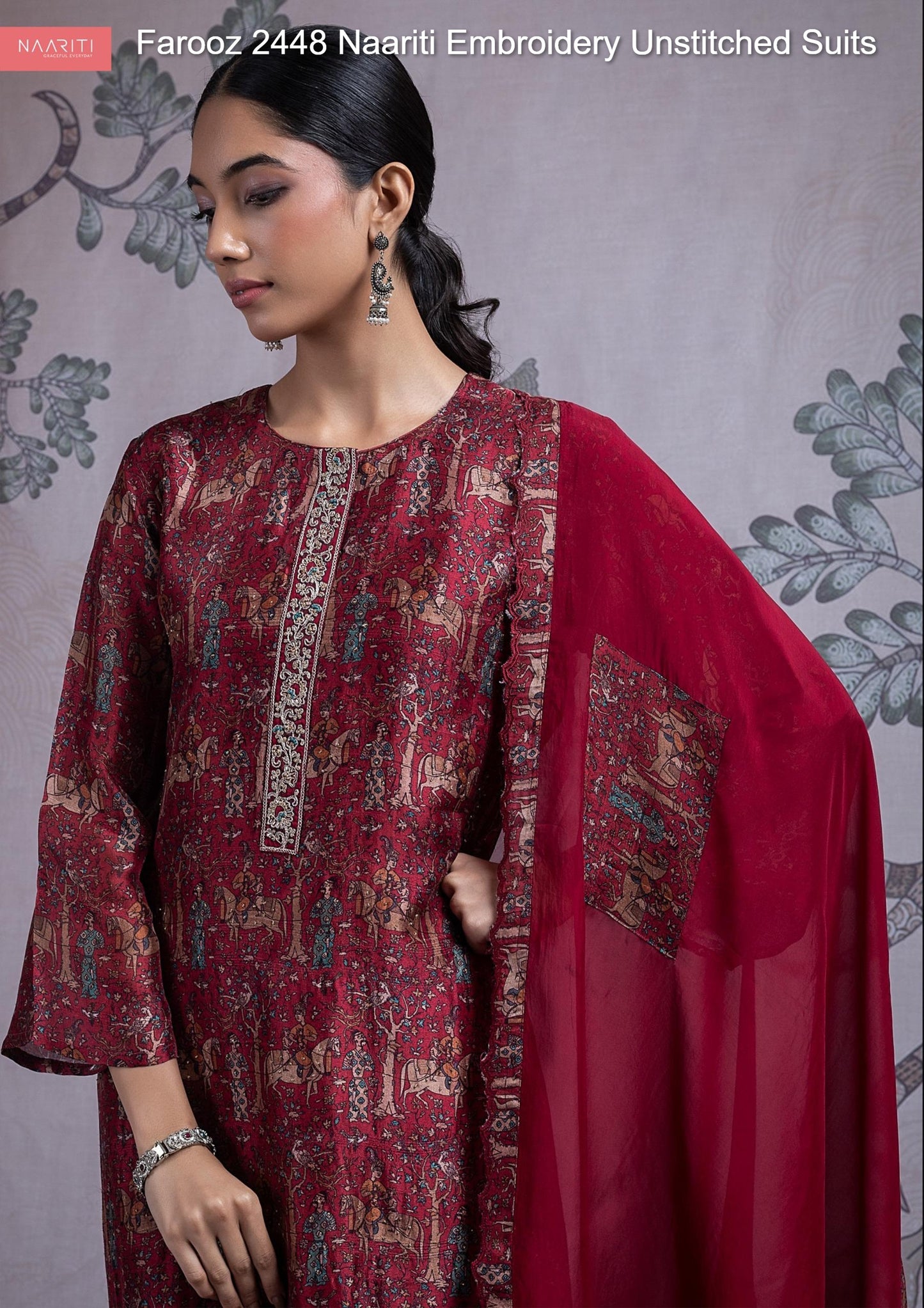 Farooz 2448 Naariti Embroidery Unstitched Suits