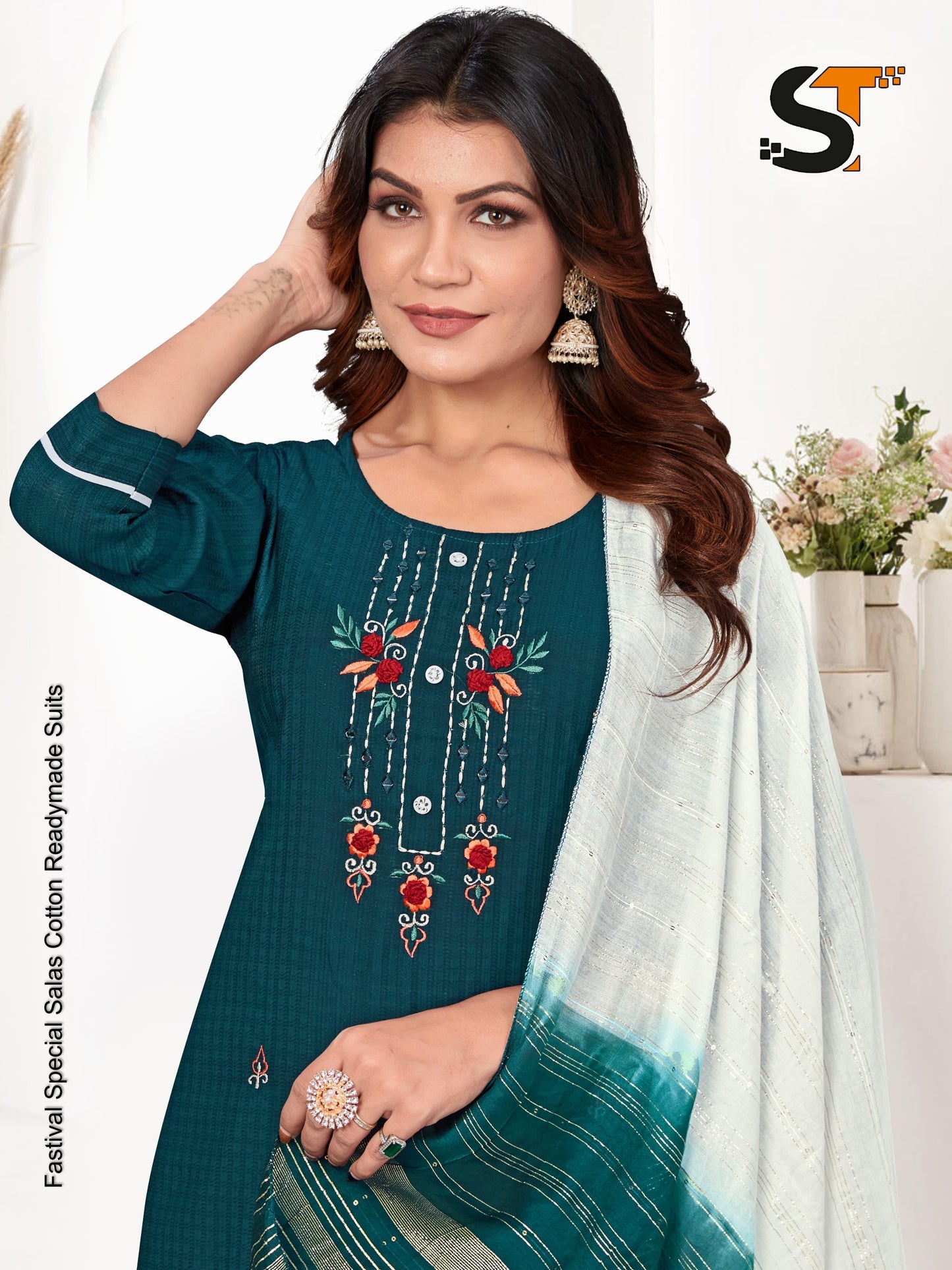 Fastival Special Salas Cotton Readymade Suits