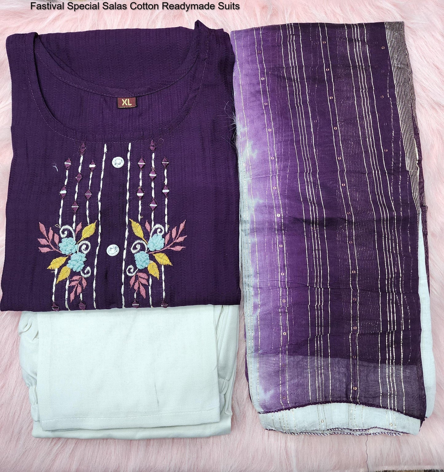 Fastival Special Salas Cotton Readymade Suits