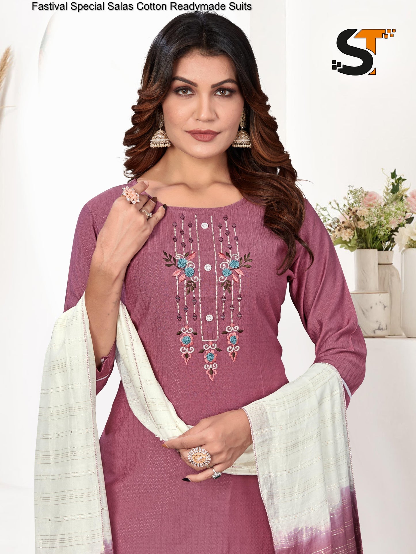 Fastival Special Salas Cotton Readymade Suits