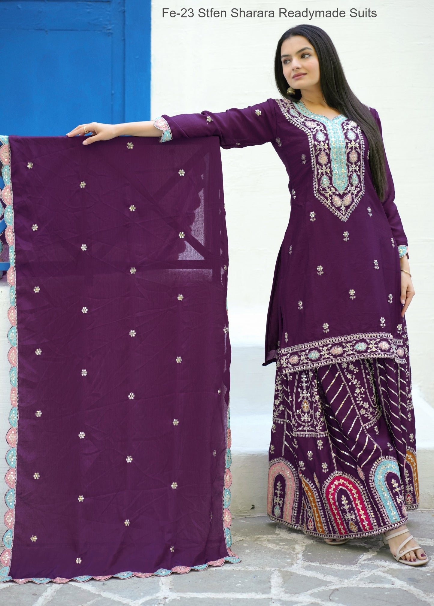 Ct-32 Burg Chansi Trendz Embroidery Koti Lehenga Choli