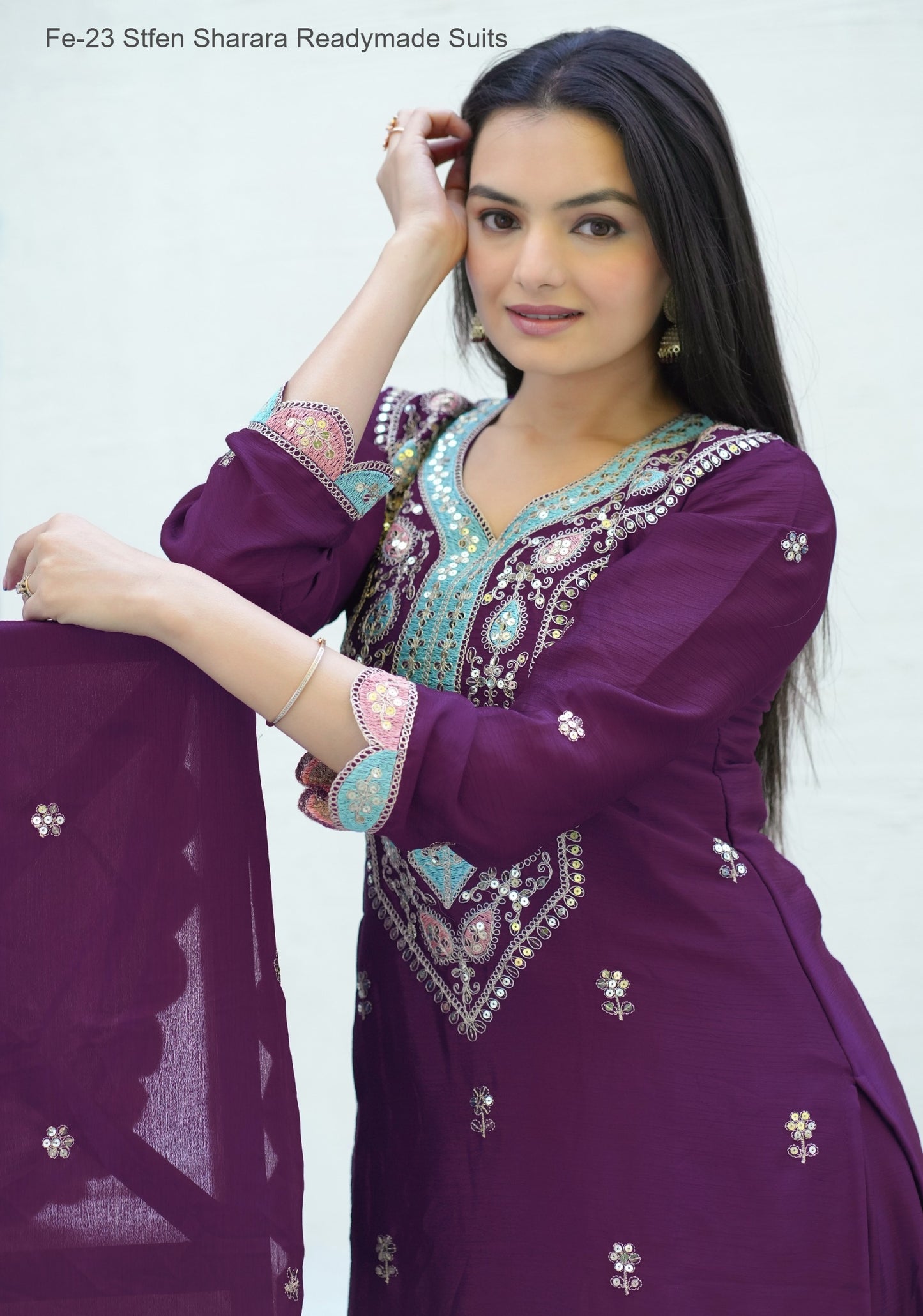 Ct-32 Burg Chansi Trendz Embroidery Koti Lehenga Choli