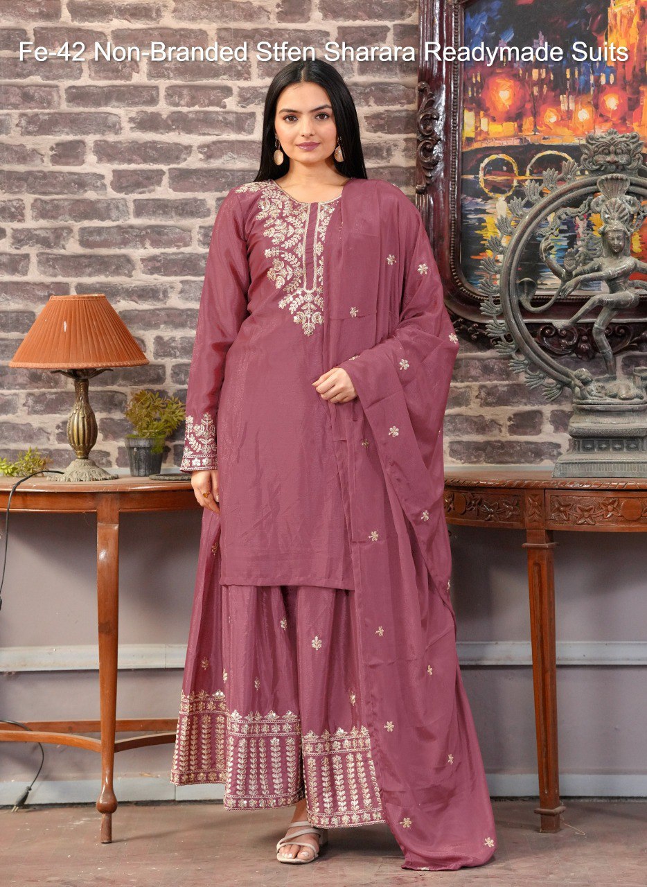 Fe-44 Non-Branded Stfen Sharara Readymade Suits