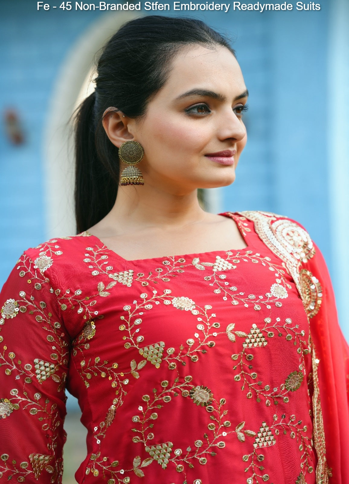 Fe - 45 Non-Branded Stfen Embroidery Readymade Suits