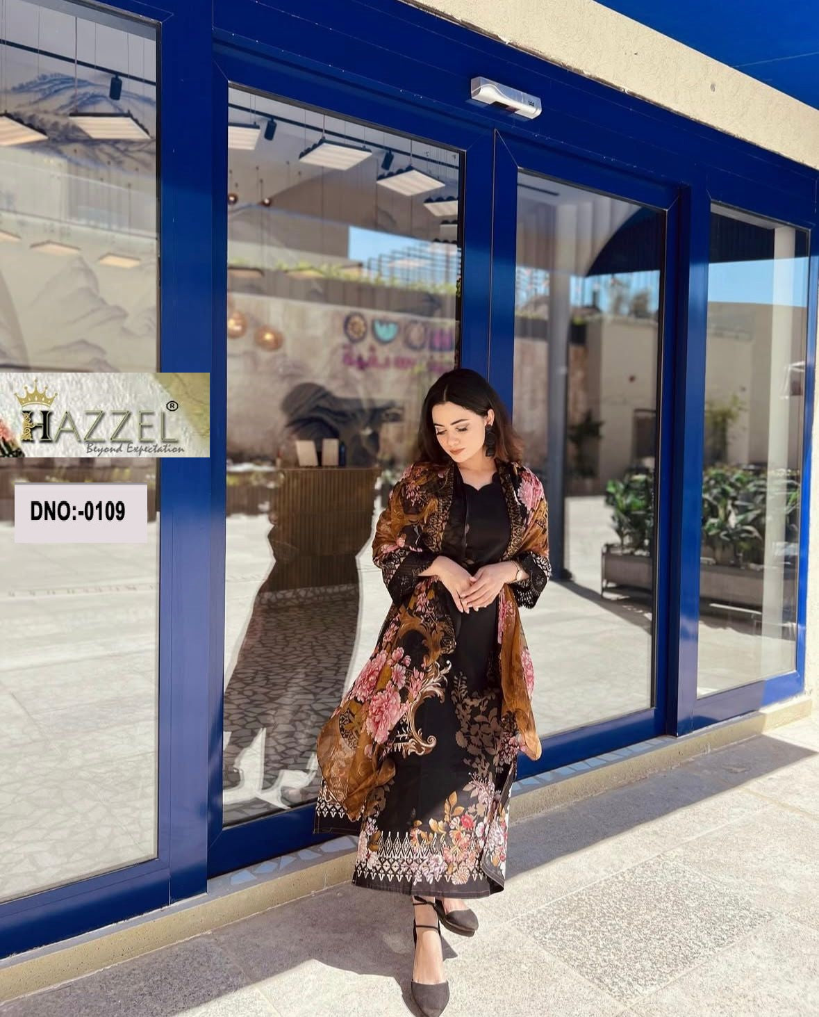 Firudose Winter Collection 0109 Hazzel Printed Pakistani Patch Suits