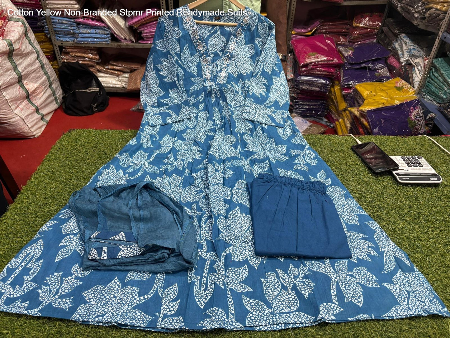 Floral Design Non-Branded Stpmr Cotton Readymade Suits