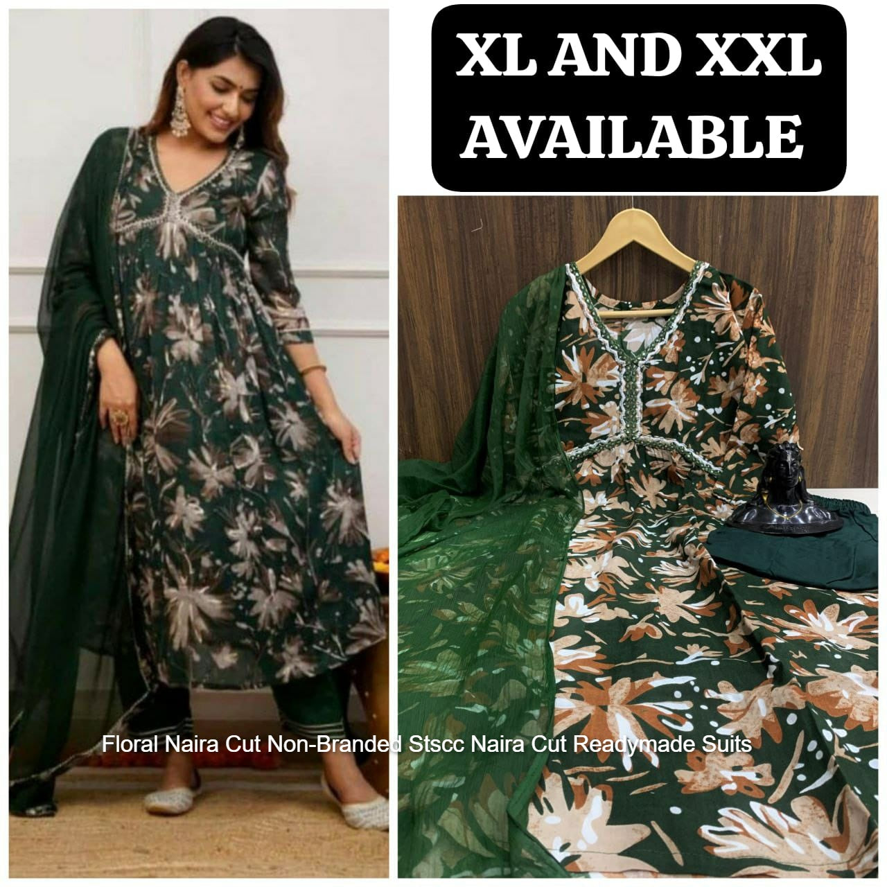 Floral Naira Cut Non-Branded Stscc Naira Cut Readymade Suits