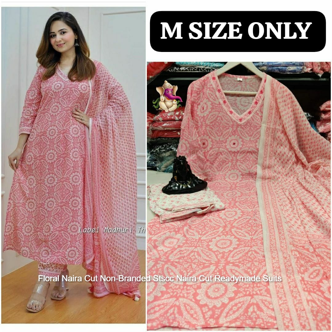 Floral Naira Cut Non-Branded Stscc Naira Cut Readymade Suits