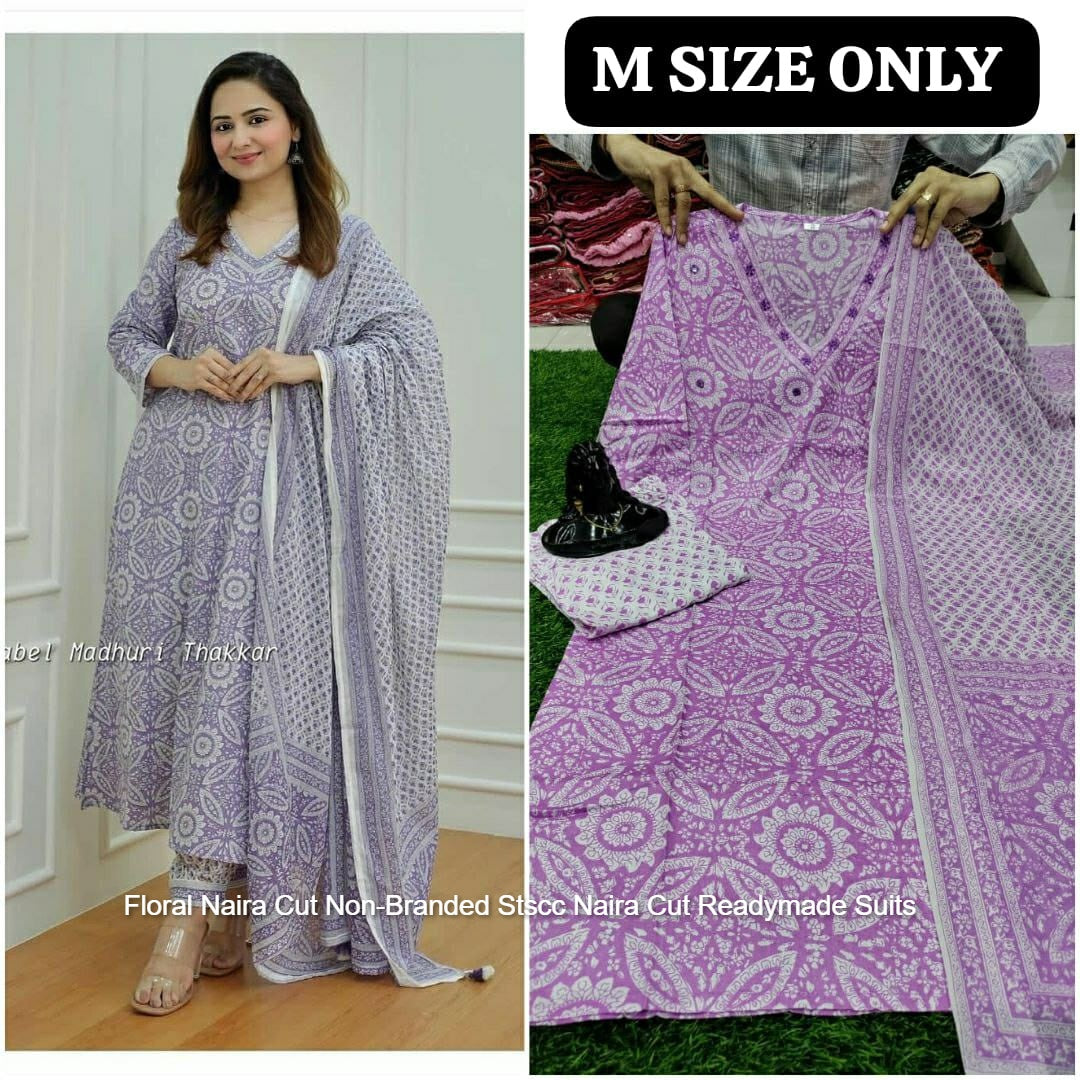 Floral Naira Cut Non-Branded Stscc Naira Cut Readymade Suits