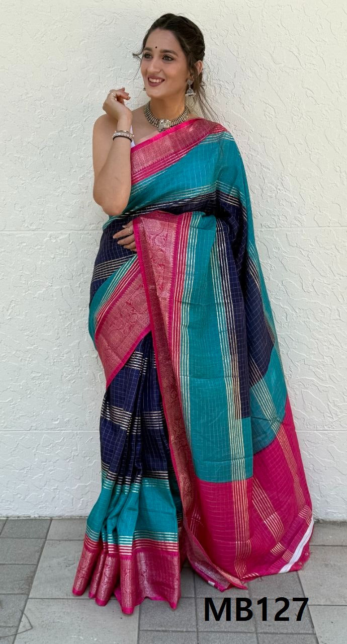 Foil Print Mira Bela Dola Sarees