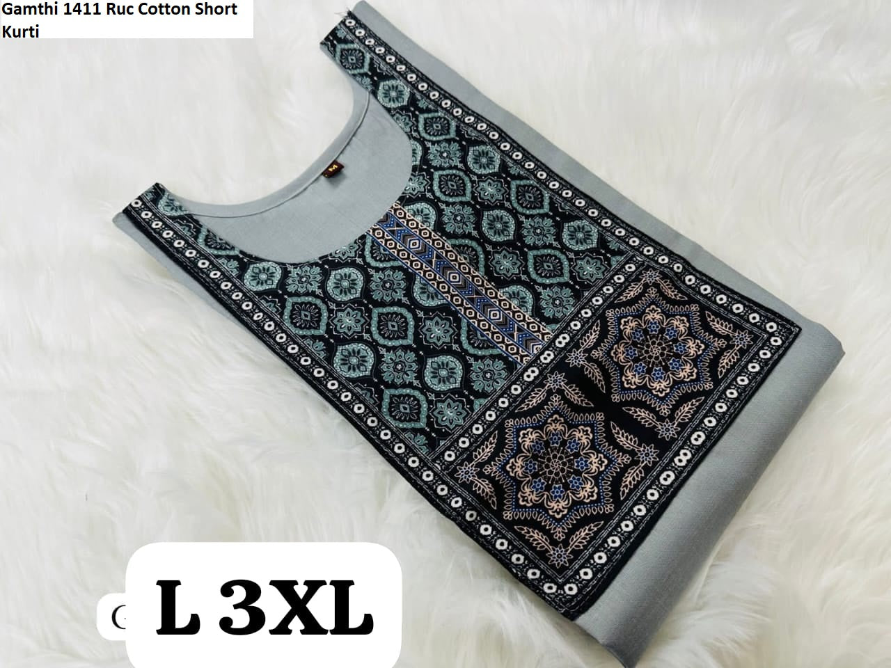 Gamthi 1411 Ruc Cotton Short Kurti