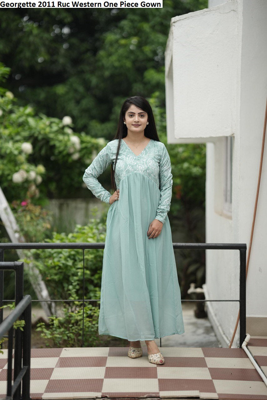 Georgette 2011 Ruc Western One Piece Gown