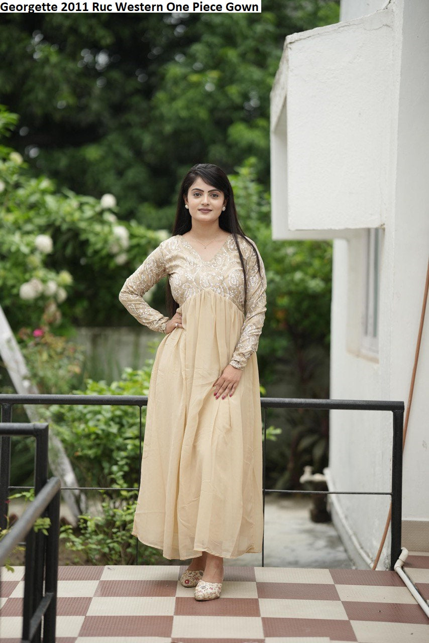 Georgette 2011 Ruc Western One Piece Gown