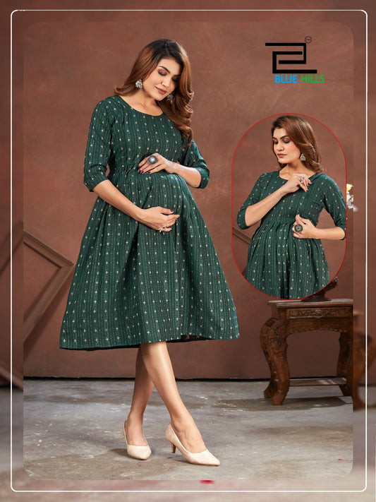 Good Newwz Green Bluehills Feeding One Piece Gown
