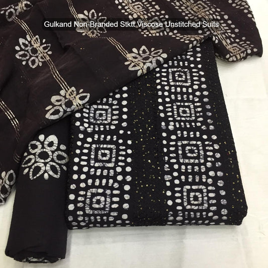 Gulkand Non-Branded Stktt Viscose Unstitched Suits