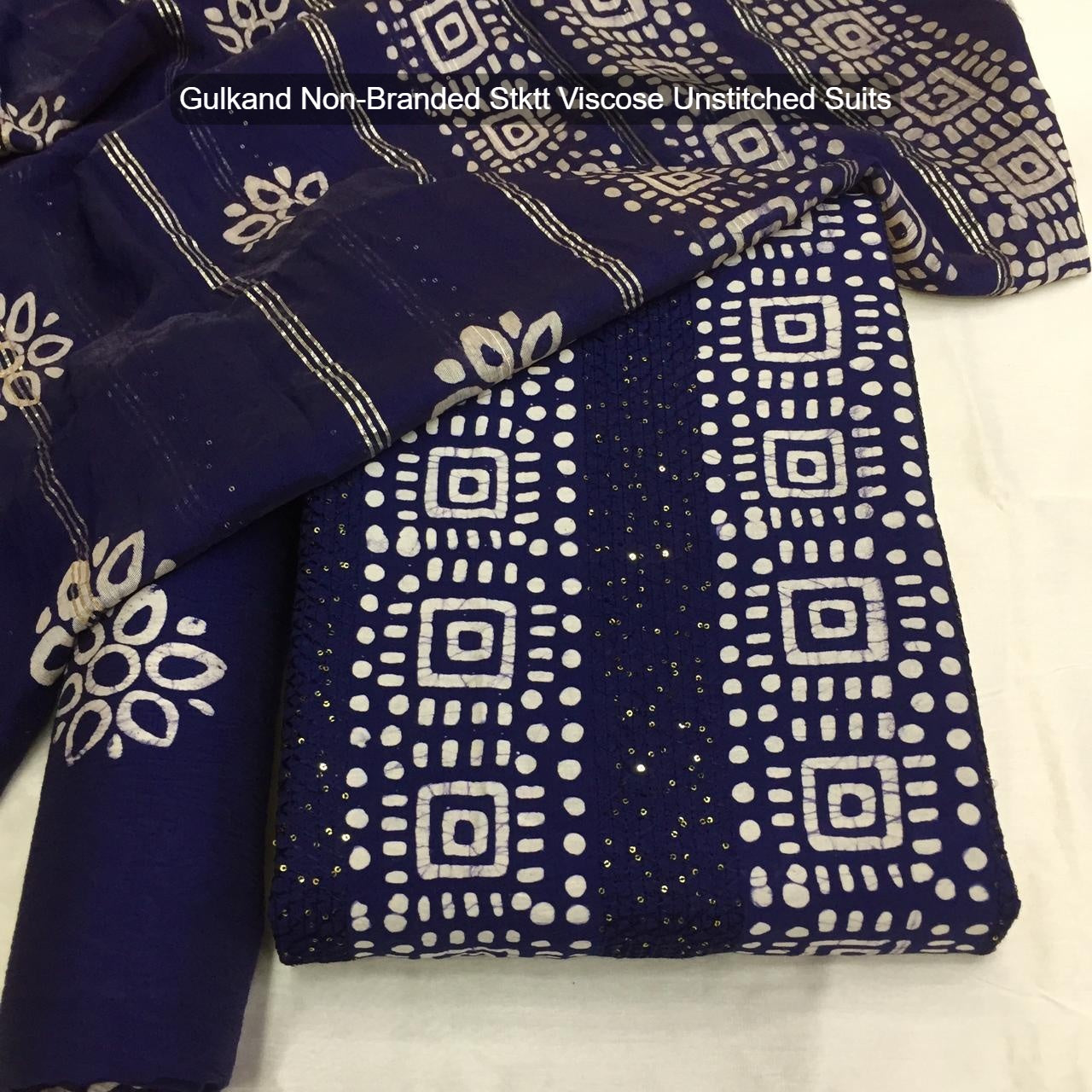Gulkand Non-Branded Stktt Viscose Unstitched Suits